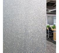 Film Fenêtre Anti Regard Jour et Nuit 50 x 100 cm Film Anti UV Dépoli Film Décoratif de Fenêtre Electrostatique, Non-Adhésif Anti UV Protége Intimité pour Maison, Bureau, Givré