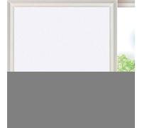 Film Fenêtre Anti Regard Jour et Nuit 55 x 200 cm Film pour Fenetre Anti-UV Fenetre Film Opaque Electrostatique, Non-Adhésif Anti UV Protége Intimité pour Maison, Bureau, Blanc Mat