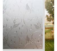 Film Fenêtre Anti Regard Jour et Nuit 60 x 300 cm Film Opaque Film Fenêtre Opaque Fenêtre Film Opaque et Réutilisable, Bon Intimité, Anti UV pour Maison, Bureau, Vigne