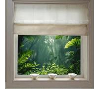 Film Fenetre Anti Regard Motif De Feuille Tropicale Filtre Fenetre Anti Regard Electrostatique Window Film Opaque Vitrage Occultant Films pour Fenêtre pour Salle de Bain Cuisine Bureau 80x120cm/1 Pcs