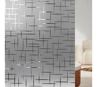 Film Fenetre Anti Regard Occultant 75 x 180 cm Opaque Bon Intimité Anti UV Chaleur Non Adhesif Brise Vue Fenetre pour Salle de Bain Cuisine Bureau, Doji