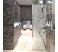 Film Fenêtre Anti Regard Occultant - COURBES SÉDUISANTES - Stickers Autocollant Brise-Vue pour Vitre & Porte de Douche - 185x55cm