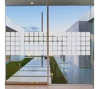 Film Fenêtre Anti Regard Occultant - MOSAÏQUE - Stickers Autocollant Brise-Vue pour Vitre & Porte de Douche - 55x200cm