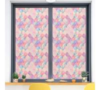 Film Fenetre Anti Regard Or Rose Filtre Fenetre Anti Regard Thermique Occultant Window Film Opaque Vitrage Pas De Colle Films pour Fenêtre Electrostatique 45x100cm/3 Pcs