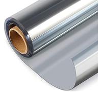 Film fenetre Autocollant Anti Regard Film Miroir Fenêtre sans Tain Anti Chaleur Anti UV Protection de la Vie Privée pour Fenêtre Bureau Maison (50x200cm,Argent)