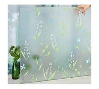 Film Fenetre Film de vitrail Auto-adhésif 3D, Verre de confidentialité, Film de Protection Solaire décoratif en Vinyle, Autocollants de fenêtre Miroir de Protection Solaire(Color6,55x300 CM)