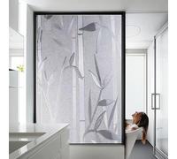 Film Fenêtres Anti Regards Autocollant 70 x 150 cm Opaque, Occultant, Protège Intimité, Anti-UV, Décoratif, Anti Regard Film Occultant Fenêtre pour Maison Bureau Chambre, Bambou