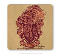 Film - Harry Potter - Gryffindor - Logo - Lion I Dessous de Verre I sous-Verres I 10x10cm I Design Original sous Licence