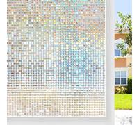 Film holographique de protection UV pour fenêtre - Application statique - PVC avec effet réfractif arc-en-ciel pour une utilisation en intérieur (30 cm x 2 m)