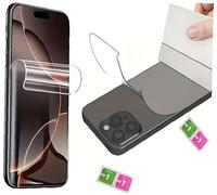 Film hydrogel 2-en-1 Compatible avec Samsung Galaxy Note 10 Lite - Protection écran et arrière clair, souple et auto-adhésive