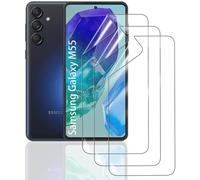 Film Hydrogel 3 Pièces Pour Samsung Galaxy M55 - Tpu Souple, Hd Transparent, Couverture 3d Intégrale, Anti-Rayures, Sans Bulles, Auto-Cicatrisant