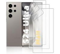 Film Hydrogel Mat Pour Samsung Galaxy S24 Ultra ¿ Pack De 3 Protections D¿Écran En Tpu, Anti-Reflets, Anti-Traces, Anti-Rayures, Compatible Capteur D¿Empreintes