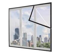 Film Isolant Coupe-vent Entièrement Fermé En Hiver Épaissi For Plus De Chaleur Rideau Transparent Moustiquaire Auto-adhésive Fenêtre Porte(Width 90cm,Height 140cm)