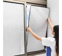 Film Isolant en Feuille Aluminisée,30cm 55cm 60cm 85cm 120cm 150cm Film De Fenêtre Réflecteur De Chaleur,Film De Fenêtre D'isolation Anti UV pour Solarium,Film Teinté De Fenêtre De Contrôle