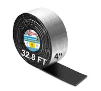 Film isolant extra large de 10,2 cm x 10,1 m, ruban adhésif en mousse et feuille d'aluminium pour protection contre le gel hivernal, housse d'isolation de ligne AC pour tube CVC extérieur, tuyaux