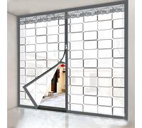 Film isolant pour Fenêtre,Couverture de Fenêtre en Plastique Rideau Thermique Isolants Anti Froid Bloque la chaleur,pour Maison Bureau Balcon Salle de Bain,Largeur x Hauteur