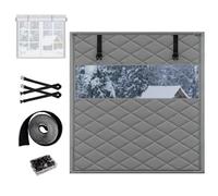 Film Isolant Pour Fenêtre, Kit D'isolation Pour Fenêtre, Film Fenetre Isolant Hivernage, Film De Survitrage Thermo Cover Pour Coupe-Vent Et Bruit(Gris,56x140cm)