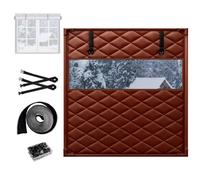 Film Isolant Pour Fenêtre, Kit D'isolation Pour Fenêtre, Film Fenetre Isolant Hivernage, Film De Survitrage Thermo Cover Pour Coupe-Vent Et Bruit(Brun,109x150cm)