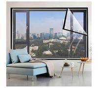 Film Isolant pour Fenêtre,Noir 75x185cm Transparent Isolation Thermique Kit de Film D'isolation de Fenêtre,Anti Froid DIY de Survitrage Thermo Cover Fenêtre