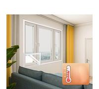 Film isolant pour Fenêtre Transparent,Anti Froid d'hiver Découpe DIY survitrage thermo Cover, réutilisable Coupe-vent,Isolation Thermique,Réutilisable (40 x 140 cm)