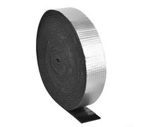 Film isolant pour tuyau de 6,5 cm x 10 m, ruban en mousse et feuille d'aluminium, résistant aux intempéries, conservation de la chaleur et protection antigel