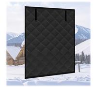 Film Isolant Thermique Fenetre Anti Froid D'hiver Rideau Occultant Réutilisable de Survitrage Kits D'isolation pour Chambre À Coucher de Salon 60/80/90/120cm(Noir,47x79in/120x200cm)