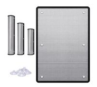 Film isolant thermique fenetre en aluminium avec ventouses,70x80cm | 6mm Store solaire réutilisable sans adhésif, anti-uv, couvre-fenêtre occultant réfléchissant chaleur pour maison et bureau