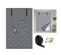 Film Isolant Thermique Fenetre Hiver, 50/60/70/80/90/100/150/200cm Rideau Phonique Intérieurs, Kit d'isolation de Fenêtre en Coton, Contre le Froid(Gris,34x95in/85x240cm)