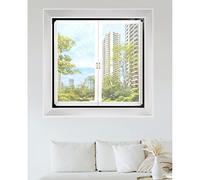 Film isolant thermique for fenêtre, kit de vitrage secondaire for fenêtre thermique épaisse, blanc, 150 x 150 cm(Black,100x125cm/39x49in)