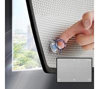 Film Isolation Thermique en Aluminium Réfléchissant pour Fenêtre - Panneau de Protection Solaire Anti Chaleur - Occultant Opaque Anti Regard - Fenêtre/Véranda/Salle de Bain/Bureau(Black,55x120 cm)