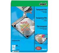Film jet d'encre - SIGEL - A4 - Transparent - Clair - 50 feuilles