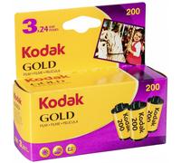 Film KODAK 6033971 Gold 200 (violet/jaune) - 3 rouleaux - 24 poses par rouleau