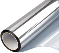 Film Miroir pour Fenetre,Film Sans Tain Film de fenêtre réfléchissant à sens unique Uv Blocage de la fenêtre Teinte de la vitre de chaleur de la maison Vinyle Vinyl Film auto-adhésif(Silver,70x200 cm)