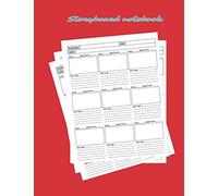 Film Notebook: Illustration Template Book With 9 X 16:9 Storyboard Frames On 8.5x11 Inches Book - 200+ Pages