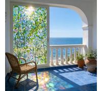 Film Occultant 75 x 300 cm Anti-Peeping, Anti UV, Protection Thermique, Protection Solaire, Non Adhesif, Electrostatique, Film Occultant Fenêtre Anti Regard pour Fenêtre, Feuilles