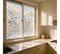 Film Occultant 75 x 300 cm Anti-Peeping, Anti UV, Protection Thermique, Protection Solaire, Non Adhesif, Electrostatique, Film Occultant Fenêtre Anti Regard pour Fenêtre, Croissant De Lune