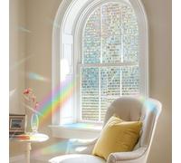 Film Occultant Fenêtre 70 x 200 cm, Autoadhésif, Anti Regards, Décoratif Électrostatique, Imperméable, Vitre Film Opaque Vitrage, avec Outil, pour Fenetre, Mosaïque