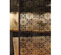 Film Occultant Fenêtre Mandala Noir Film Fenetre Anti Regard Film Opaque Vitrage Film Anti Regard Auto Adhésif Brise Vue Fenetre Film Fenetre Fenetre Occultant Fenetre 45x100cm/2 Pcs