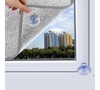 Film occultant pour fenêtre - Protection solaire anti-UV, teinte réfléchissante pour la protection de la vie privée à la maison, isolation en feuille d'aluminium, application facile à appliquer