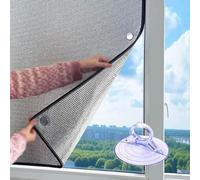 Film occultant réfléchissant pour fenêtre - Teinte anti-UV pour maison, bureau et garage - Taille personnalisée (70 x 100 cm) avec ventouses - Protection contre la chaleur estivale