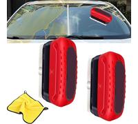 Film OléOphobe pour Vitres D'Automobiles,Automotive Oil Film Cleaning Brush, Brosse De Nettoyage De Film D'Huile Automobile Multifonctionnelle, Nettoyant Pare Brise Voiture (2PC)