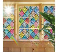 Film Opaque Fenetre 70 x 150 cm, Fenetres Auto-Collant, Anti Regard, Anti-UV, Protection de Soleil, Occultant Fenêtre Anti Chaleur Film,avec Outil,pour Fenetre,Grille Cristal