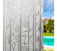 Film Opaque Fenetre Anti Regard 50 x 250 cm Film pour Vitre Protection Intimité Opaque et Réutilisable, Bon Intimité, Anti UV pour Maison, Bureau, Bambou