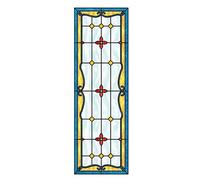 Film Opaque pour Fenêtre électrostatique,Film Givré De Vitrail D'Église, Porte De Fenêtre De Décoration D'Hôtel Ktv Et Autocollant De film occultant pour fenêtre salle de bain ,45x120cm(18"x47")