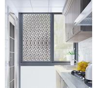Film Para Fenetre Anti Regard 120 x 850 cm Anti-Éclats Film de Vitre Protection de Verre Protection UV Autocollant Occultant Fenêtre Anti-U pour Maison Bureau Chambre, Grille De Cristal