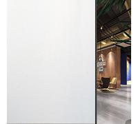 Film Para Fenetre Anti Regard 30 x 900 cm Depoli Film Occultant, Electrostatique Vitre, Non Adhésif Anti-UV Statique Vitre pour Vitrage, Douche, Blanc Mat