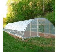 Film plastique transparent en polyéthylène pour serre tunnel - Convient pour les légumes, les fleurs et une utilisation agricole (3 m x 15 m)