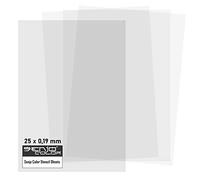 Film pochoir Senjo Color I 25 x DIN A4, 0,19mm I Film semi-transparent pour découpe au cutter, au laser, au stencilburner et au traceur I Film pour aérographe