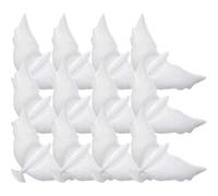 Film Polyester Ballon Colombe Blanc 12 Pièces | Décoratif Commémoratif, Facile à Installer, Forme Colombe, Usage Jardin, Écriture ou Dessin Possible