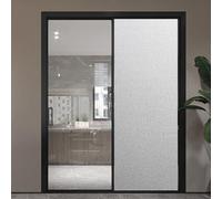 Film pour Fenêtre Intimité Givré 30 x 150 cm Depoli Film Occultant, Electrostatique Vitre, Non Adhésif Anti-UV Electrostatique Vitre pour Vitrage, Douche, Mat Pur